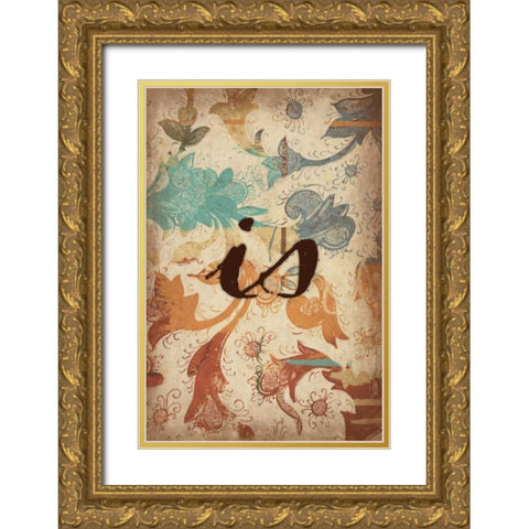 is Gold Ornate Wood Framed Art Print with Double Matting by Grey, Jace