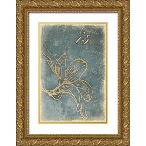 is Gold Ornate Wood Framed Art Print with Double Matting by Grey, Jace