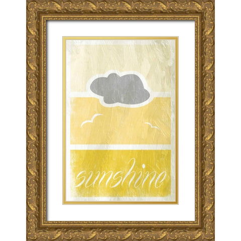 Sunshine B6 Gold Ornate Wood Framed Art Print with Double Matting by Grey, Jace