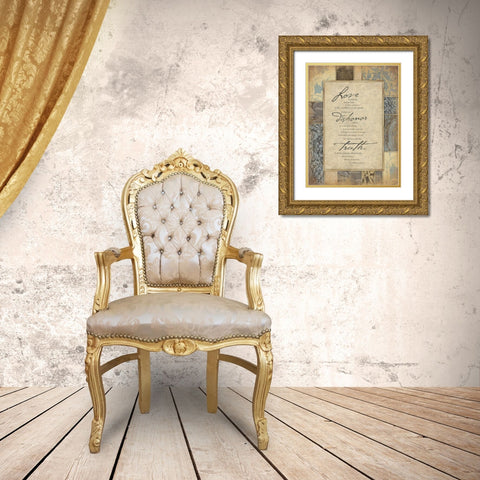 Corinthians Gold Ornate Wood Framed Art Print with Double Matting by Grey, Jace