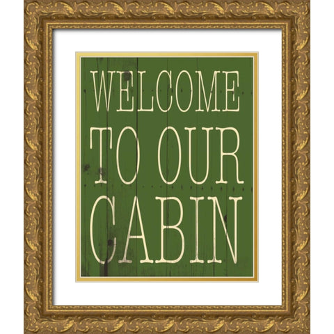 Cabin Mate Gold Ornate Wood Framed Art Print with Double Matting by Grey, Jace
