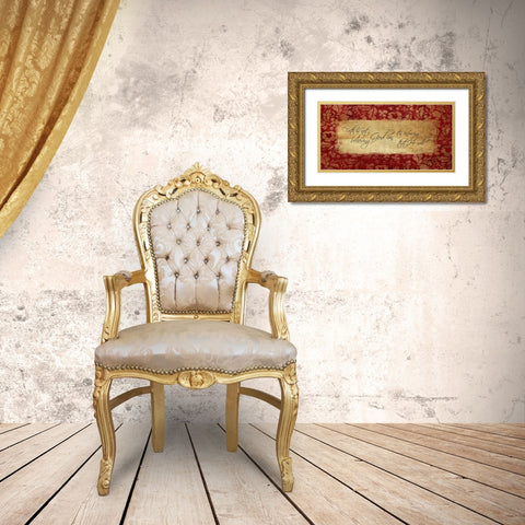 Faith Gold Ornate Wood Framed Art Print with Double Matting by Grey, Jace
