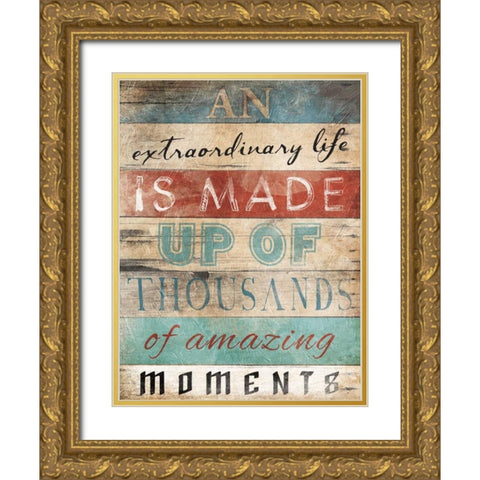 An Extraordinary Gold Ornate Wood Framed Art Print with Double Matting by Grey, Jace