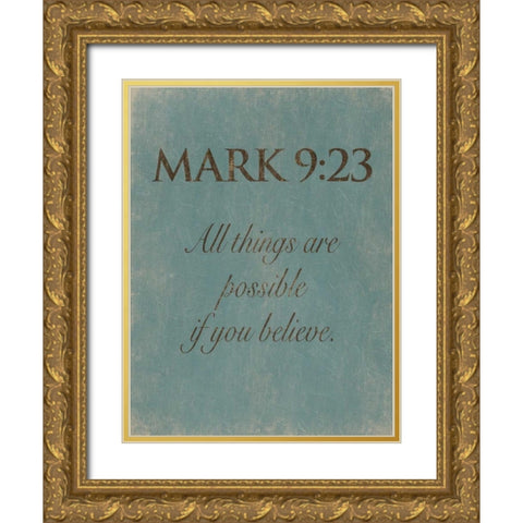 Mark 923 Gold Ornate Wood Framed Art Print with Double Matting by Grey, Jace