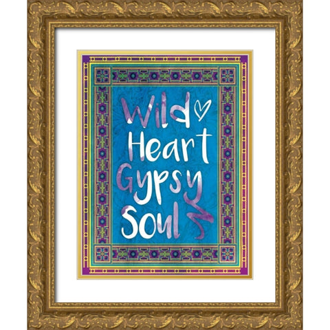 Wild Heart Gold Ornate Wood Framed Art Print with Double Matting by Grey, Jace