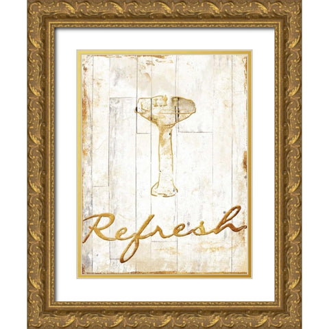 Gold Refresh Gold Ornate Wood Framed Art Print with Double Matting by Grey, Jace