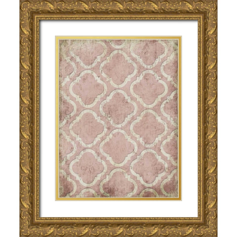 Antique Reverse Rose Wall Gold Ornate Wood Framed Art Print with Double Matting by Grey, Jace