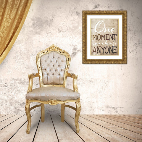 One Moment Gold Ornate Wood Framed Art Print with Double Matting by Grey, Jace