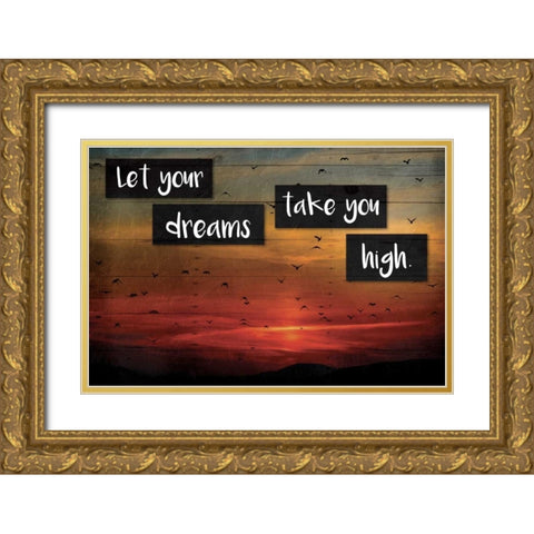 Take You High Gold Ornate Wood Framed Art Print with Double Matting by Grey, Jace