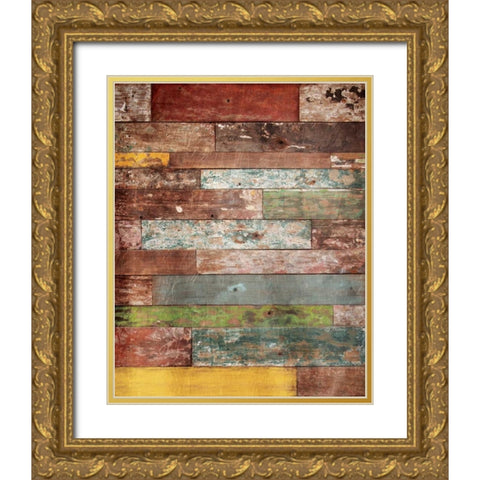 Spice Tones Wood Gold Ornate Wood Framed Art Print with Double Matting by Grey, Jace