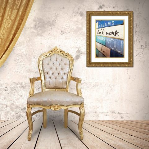 Ocean City Dreams Gold Ornate Wood Framed Art Print with Double Matting by Grey, Jace