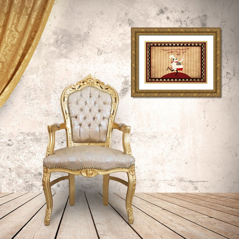 Smoke Alarm Gold Ornate Wood Framed Art Print with Double Matting by Grey, Jace