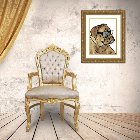 Dull Henry Gold Ornate Wood Framed Art Print with Double Matting by Grey, Jace