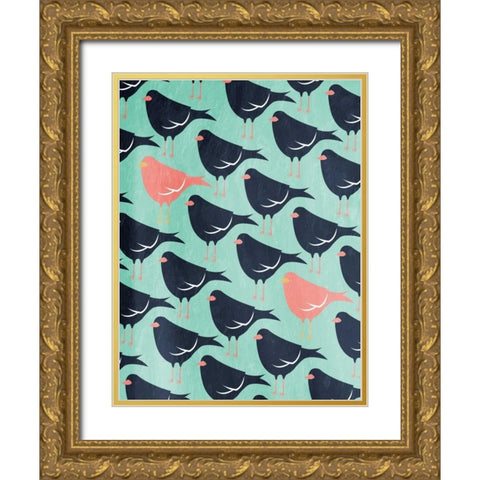 Stand Out Gold Ornate Wood Framed Art Print with Double Matting by Grey, Jace