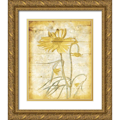 Calm Day Breeze Gold Ornate Wood Framed Art Print with Double Matting by Grey, Jace