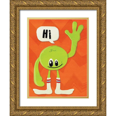 Monster Hi Gold Ornate Wood Framed Art Print with Double Matting by Grey, Jace