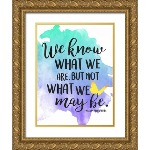 What We Are Gold Ornate Wood Framed Art Print with Double Matting by Grey, Jace