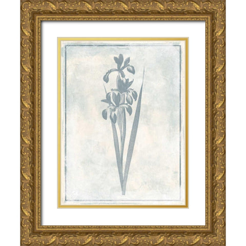 Sky Floral Four Cleaner Gold Ornate Wood Framed Art Print with Double Matting by Grey, Jace