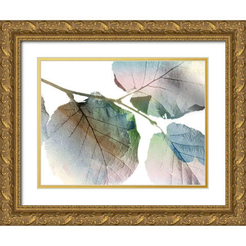 Land Ombre Gold Ornate Wood Framed Art Print with Double Matting by Grey, Jace