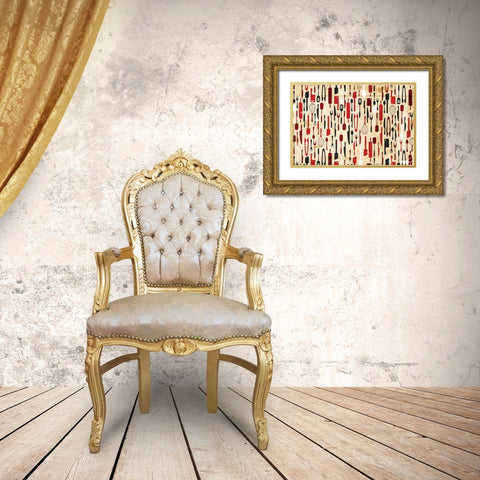 Kitchen Utensils Gold Ornate Wood Framed Art Print with Double Matting by Grey, Jace
