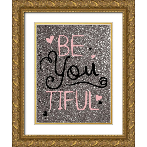Be You Gold Ornate Wood Framed Art Print with Double Matting by Grey, Jace