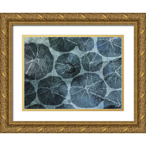Muted Shells Gold Ornate Wood Framed Art Print with Double Matting by Grey, Jace