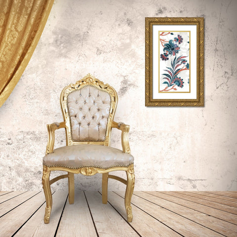 Wandering Flowers Gold Ornate Wood Framed Art Print with Double Matting by Grey, Jace