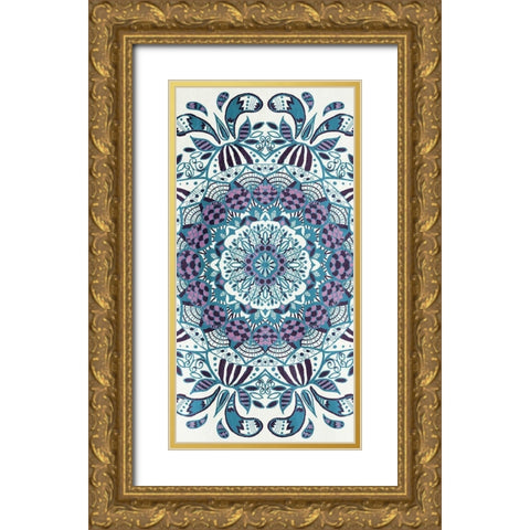 WaterLust Gold Ornate Wood Framed Art Print with Double Matting by Grey, Jace