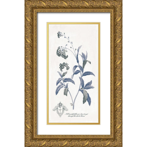 Beautiful Flowers Gold Ornate Wood Framed Art Print with Double Matting by Grey, Jace