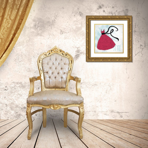 Style Gold Ornate Wood Framed Art Print with Double Matting by Grey, Jace