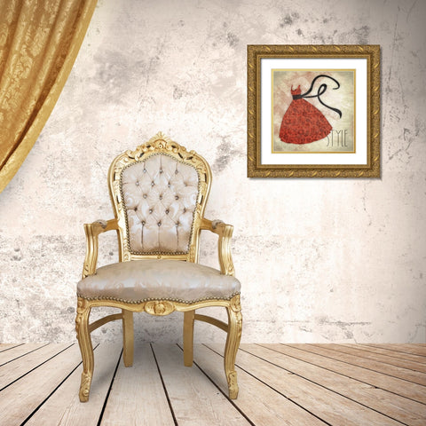 Style Gold Ornate Wood Framed Art Print with Double Matting by Grey, Jace