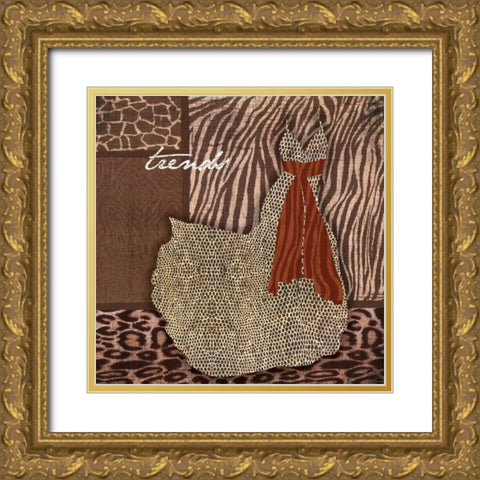 Trends Gold Ornate Wood Framed Art Print with Double Matting by Grey, Jace