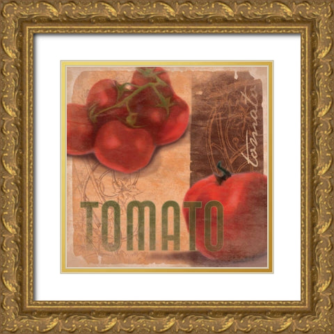 Tomato Gold Ornate Wood Framed Art Print with Double Matting by Grey, Jace