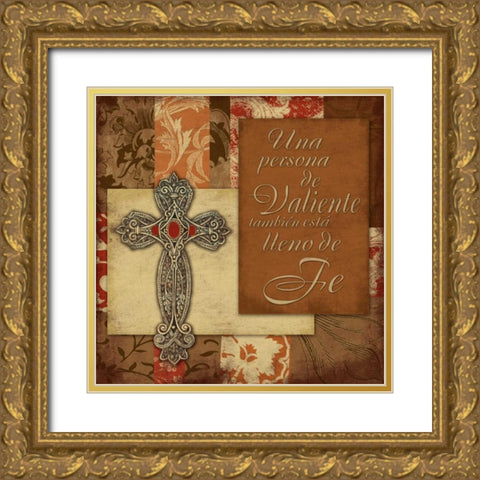 Spanish Faith Gold Ornate Wood Framed Art Print with Double Matting by Grey, Jace