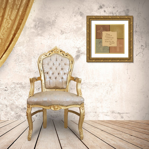 Spanish4patch Gold Ornate Wood Framed Art Print with Double Matting by Grey, Jace