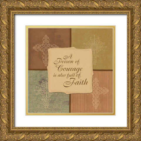 English4patch Gold Ornate Wood Framed Art Print with Double Matting by Grey, Jace