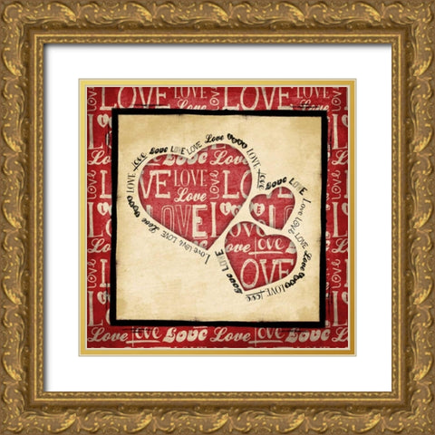 Valentine Gold Ornate Wood Framed Art Print with Double Matting by Grey, Jace
