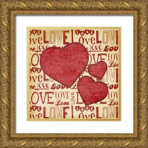 Valentine Gold Ornate Wood Framed Art Print with Double Matting by Grey, Jace