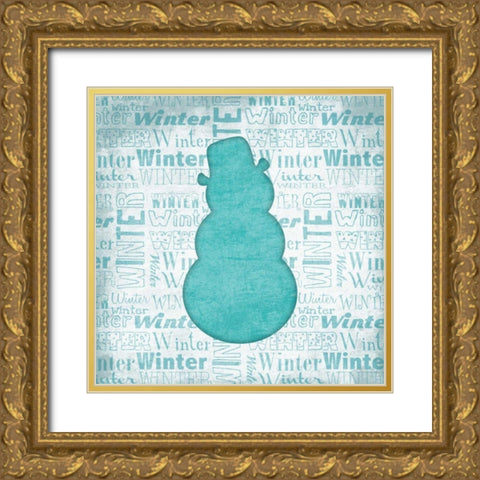 Winter Gold Ornate Wood Framed Art Print with Double Matting by Grey, Jace
