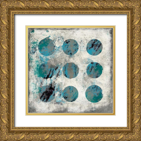 RC Abstract Gold Ornate Wood Framed Art Print with Double Matting by Grey, Jace