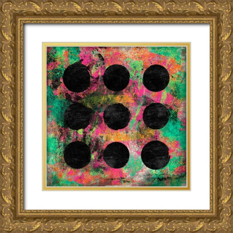 Glow Abstract H2 Gold Ornate Wood Framed Art Print with Double Matting by Grey, Jace