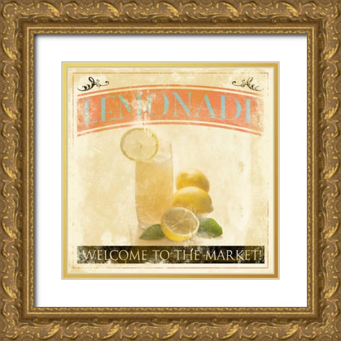 Lemonade Gold Ornate Wood Framed Art Print with Double Matting by Grey, Jace