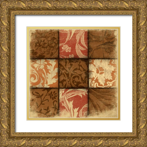 9 patchSpice Gold Ornate Wood Framed Art Print with Double Matting by Grey, Jace