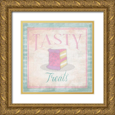 Cakes Gold Ornate Wood Framed Art Print with Double Matting by Grey, Jace