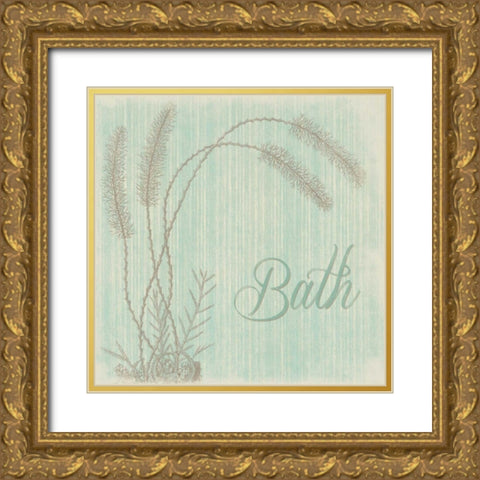 Bath sea 3 Gold Ornate Wood Framed Art Print with Double Matting by Grey, Jace