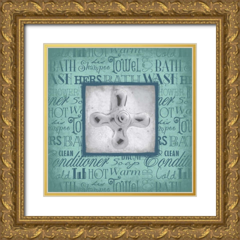 Cold knob Gold Ornate Wood Framed Art Print with Double Matting by Grey, Jace