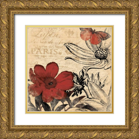 Paris 5 Gold Ornate Wood Framed Art Print with Double Matting by Grey, Jace