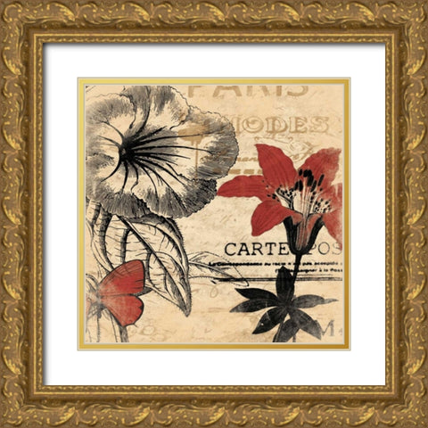 Paris 7 Gold Ornate Wood Framed Art Print with Double Matting by Grey, Jace