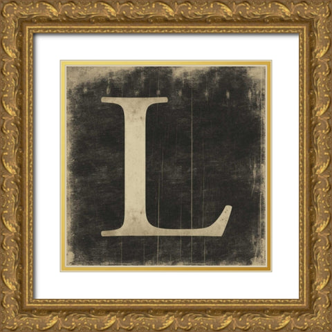 L Gold Ornate Wood Framed Art Print with Double Matting by Grey, Jace