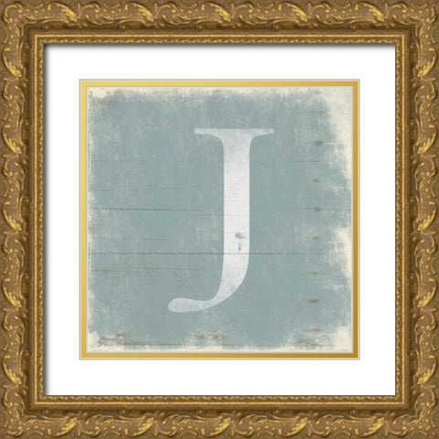 J Gold Ornate Wood Framed Art Print with Double Matting by Grey, Jace